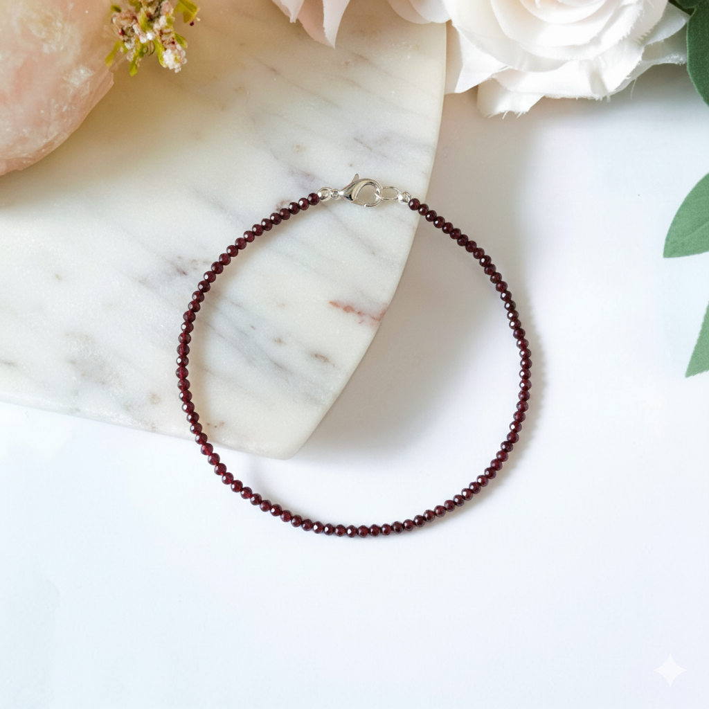 Garnet Anklet