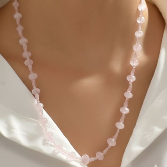 Rose Quartz  Necklace
