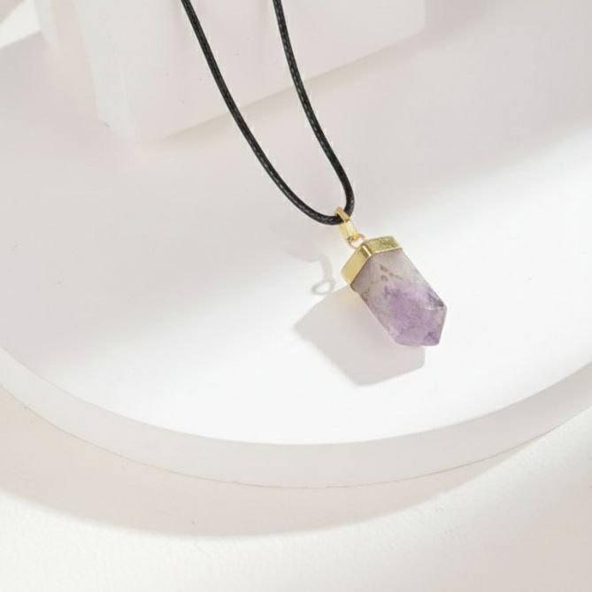 Amethyst Crystal Point Pendant