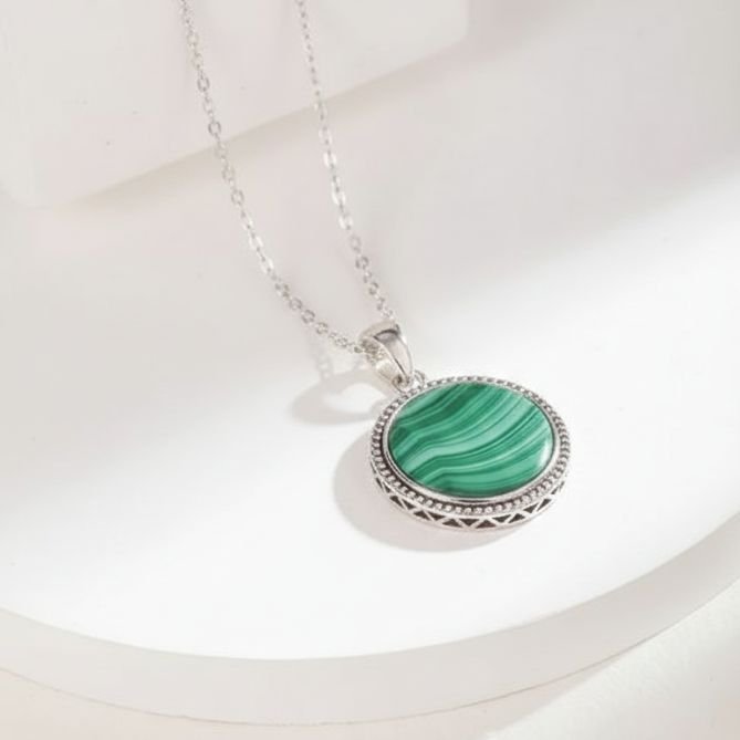 Malachite Healing Energy Pendant