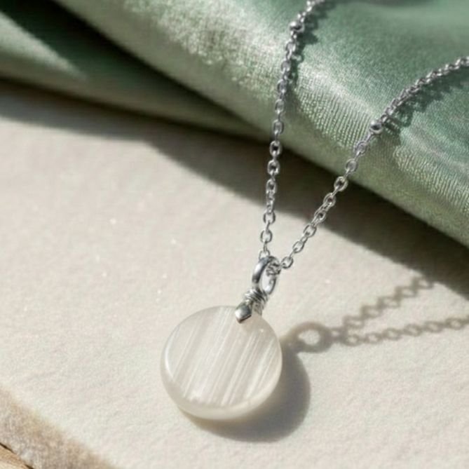 Selenite Pendant