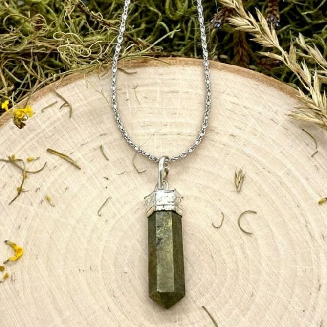  Pyrite Pencil Pendant